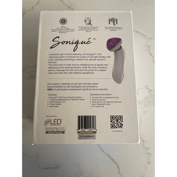 reVive Light Therapy® Soniqué Acne LED Sonic Cleansing System Kit Device Heads - Picture 4 of 12